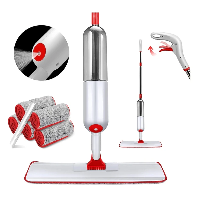 Balai Serpillère Vaporisateur Spray Mop Microfibre - Masthome - Réf. 123456 - Nettoyage Efficace et Facile