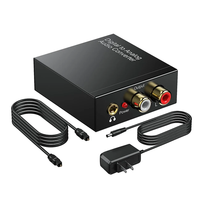 Convertisseur audio numrique-analogique 192kHz SPDIF vers RCA adaptateur jac