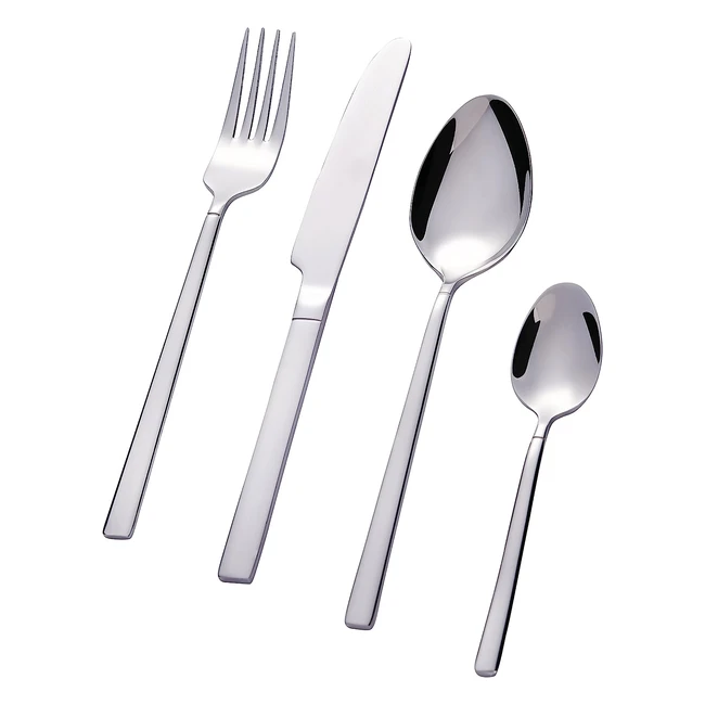 High Grade Stainless Steel Cutlery Set - Bon Slit 24-Piece - Modern, Sleek, and Durable