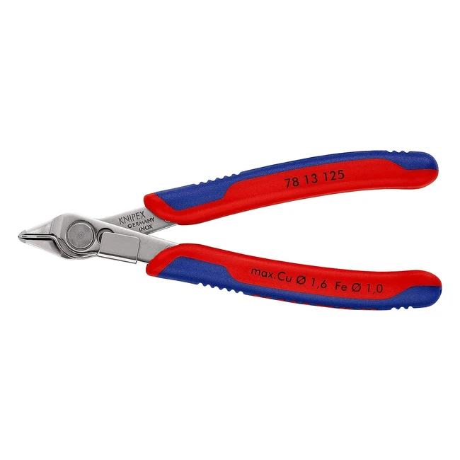 Knipex Electronic Super Knips 125 mm 78 13 125 - Alicates de precisión para trabajos de corte delicados