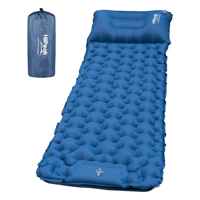 Matelas camping portable Hiipeak avec oreiller pompe et tapis de couchage - Mat