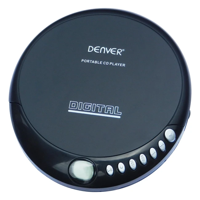 Discman Denver DM24 Reproductor de CD Portátil | Alta Compatibilidad | Auriculares Incluidos