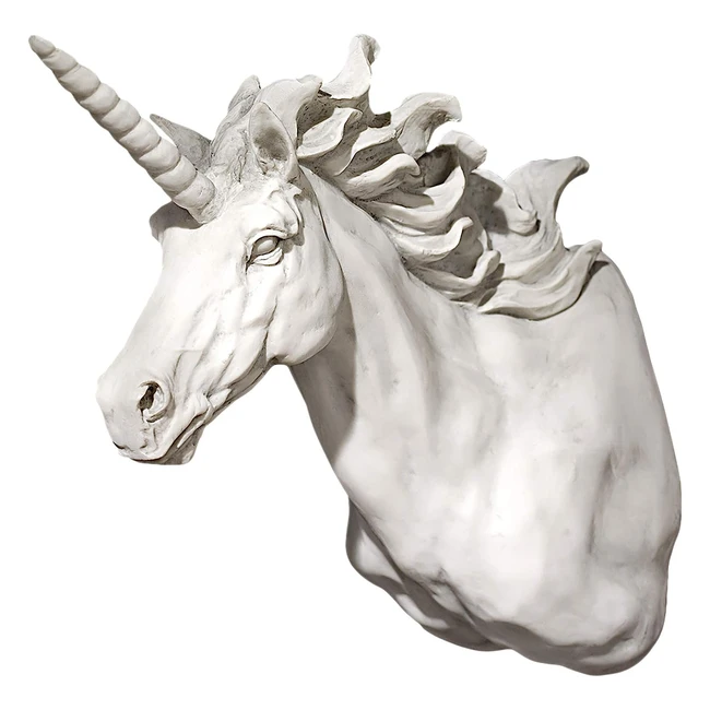 Design Toscano Alicorn Unicorn Horse Trophy Wall Sculpture - Antique Stone - 33c