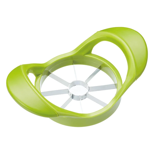 KitchenCraft Healthy Eating Softgrip Apple Corer and Slicer - Green 55x105x175c