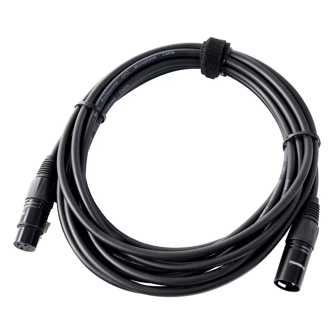 Câble micro XLR 5m Pronomic Stage XFXM5 - Noir