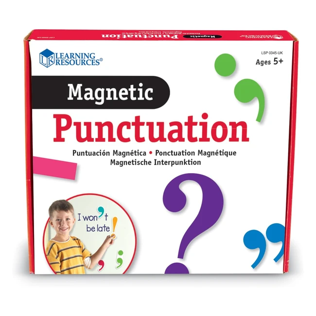 Learning Resources Magnetic Punctuation - Encourages Class Participation - Ideal for Whiteboard Use
