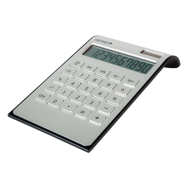 Calculadora de Mesa Genie DD400, 10 Dígitos, DualPower - ¡Ahorra tiempo y dinero!