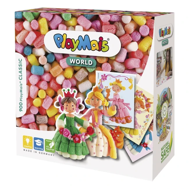Kit creativo PlayMais World Princess per bambini da 3 anni in su - 1000 pezzi, modelli e istruzioni inclusi