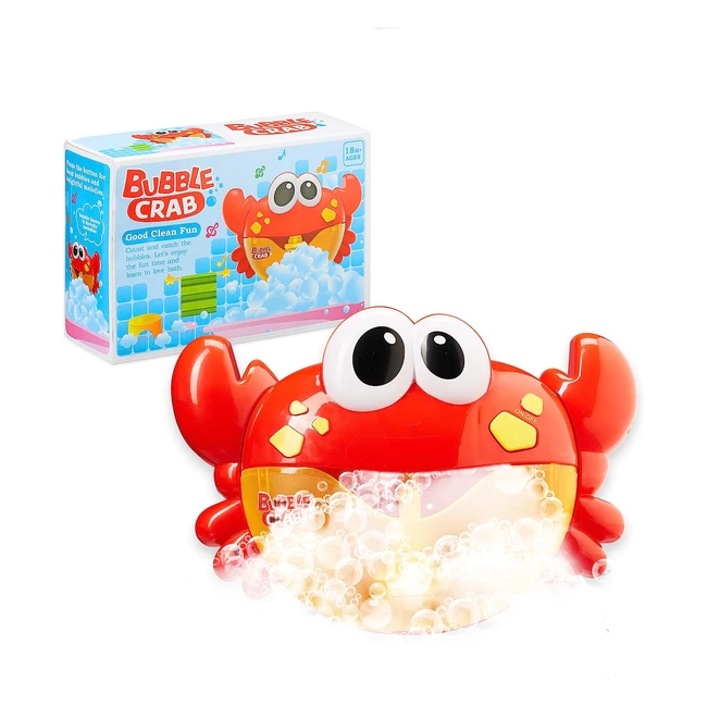Jouet bulle crabe avec musique pour baignoire enfants - Relaxdays 10027901