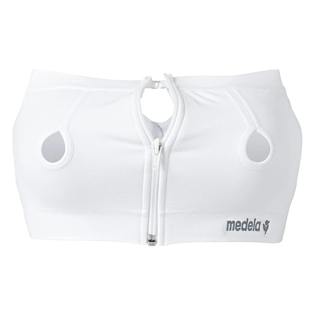 Bustier Easy Expression Kit Main Libre Medela - Confortable et Compatible avec tous les Tire-laits Medela - Blanc Taille S