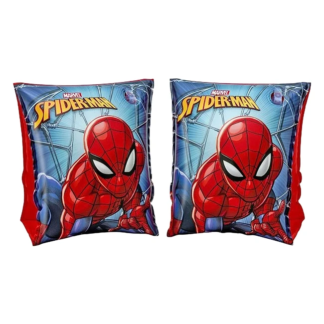 Brassards Bestway Marvel Spiderman 98001N Rouge 23 cm - Scurit et style pour