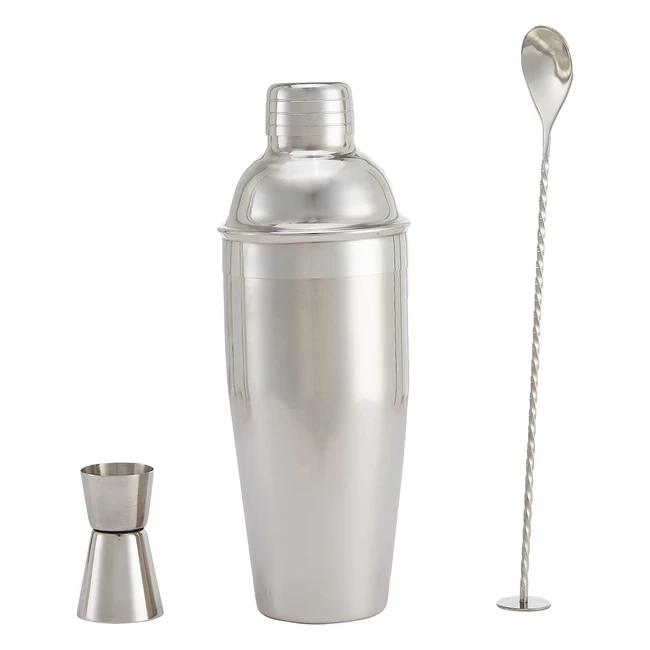 Set Cocktail 3 pices inox 70 cl - Shaker Cuillre Doseur
