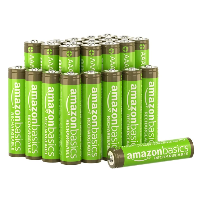 Amazon Basics AAA-Batterien 800mAh wiederaufladbar - 24 Stck