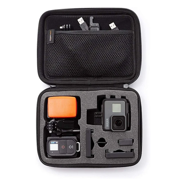 Amazon Basics GoPro Action Kameratasche, klein, hochwertiger EVA-Schaum, sicherer Transport