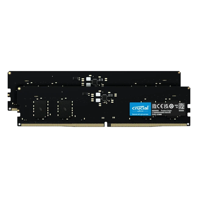 Memoria Crucial RAM 16GB Kit 2x8GB DDR5 4800MHz CL40