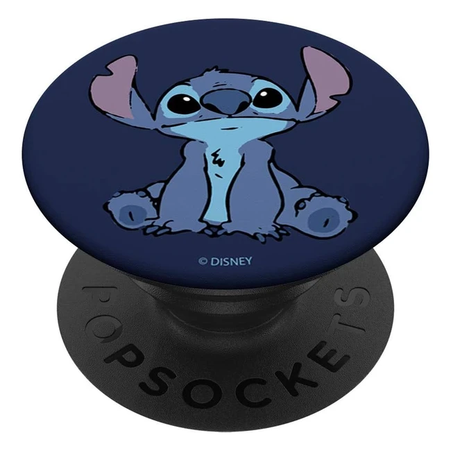 Disney Lilo & Stitch Simple Stitch Portrait Popsockets Popgrip für Mobiltelefone und Tablets mit austauschbarem Top