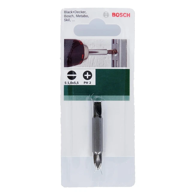 Embout de tournevis double plat Bosch 2609255954 - 1 x 55 PH2