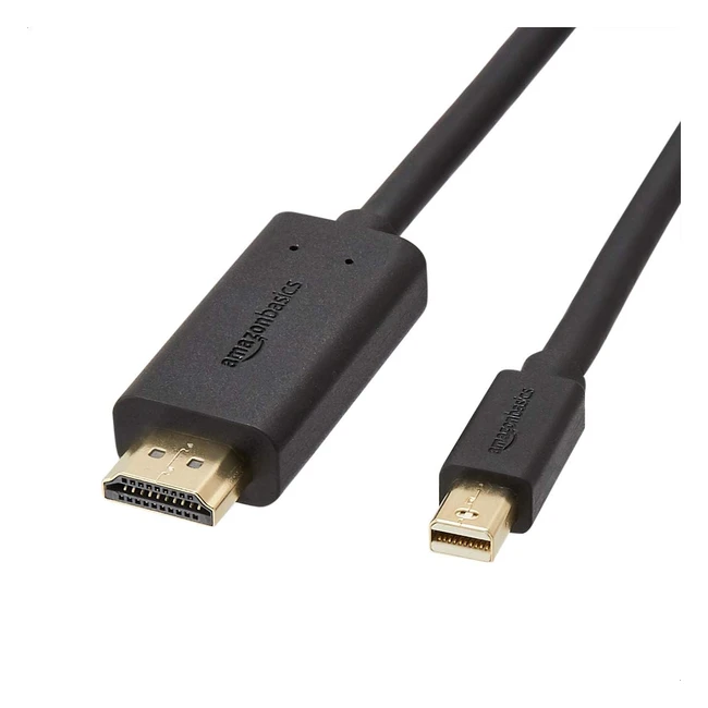 AmazonBasics MiniDisplayPort zu HDMI Kabel 183m - Audio  Video bertragung in 