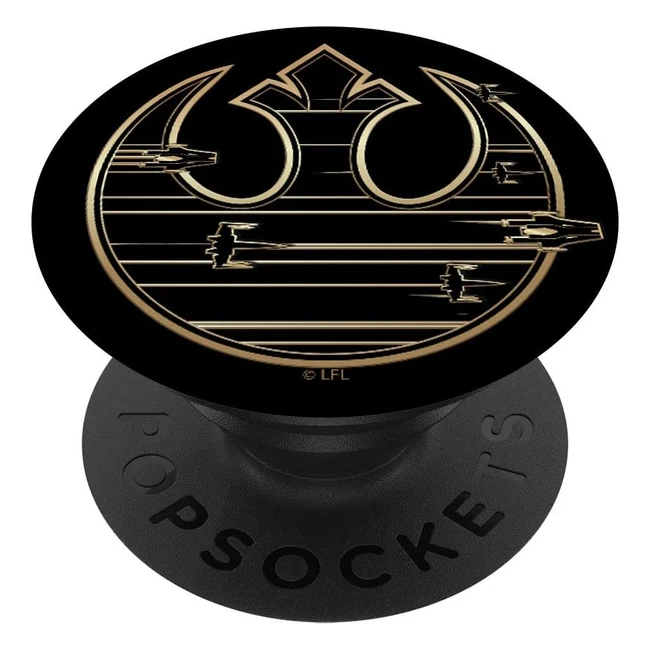 Star Wars Last Jedi Gold Platinum Rebel Fleet Logo Popsockets - Handyhalterung und Griff für Smartphones und Tablets