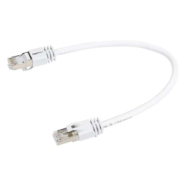 Amazon Basics Highspeed-Patchkabel RJ45 Cat7 Gigabit-Ethernet wei 03m 5 Stc