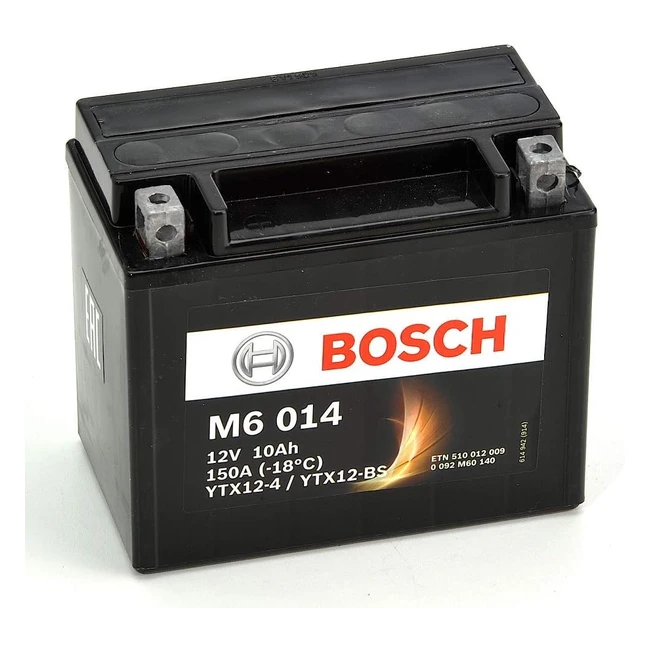 Batería Motocicleta Bosch M6014 YTX12BS 12V AGM 10Ah90A