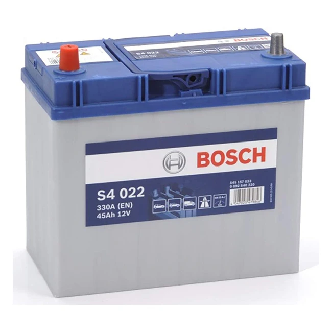 Bosch S4022 Batteria Auto 45Ah 330A - Tecnologia al Piombo Acido