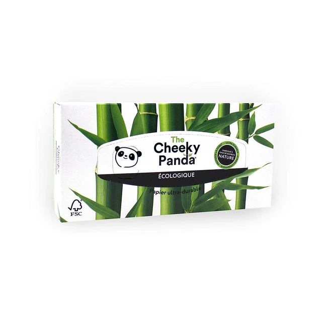 Pañuelos de papel de bambú The Cheeky Panda - Caja de 80 pañuelos