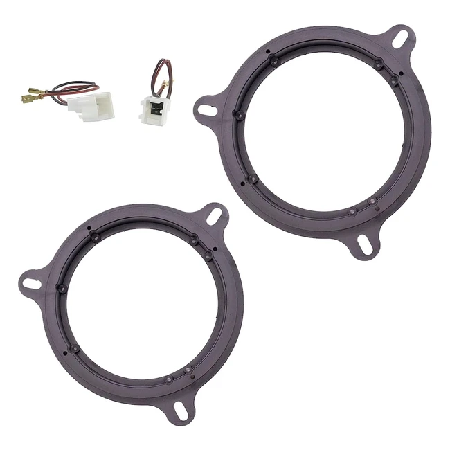 Soundway Spacer Rings Adapters & Harness Kit for 65 Inch 165mm Speakers - Renault Nissan Dacia Smart KC550