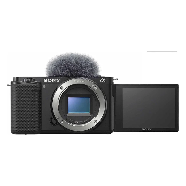 Sony Alpha ZVE10 Fotocamera Vlog 4K con Schermo Girevole Nero