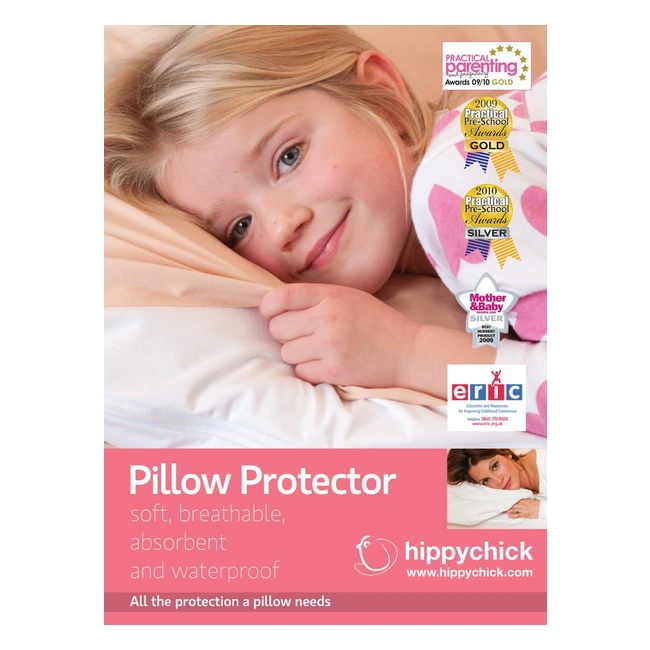 Hippychick Cotton Pillow Protector - Waterproof, Easy Care
