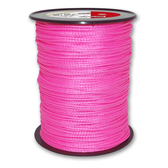 Cuerda de Polipropileno Trenzada 40kg - 15mm x 200m - Rosa