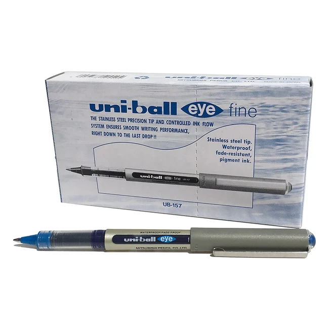 Plumín Uniball UB157 Eye Fine Azul - Pack de 12 unidades