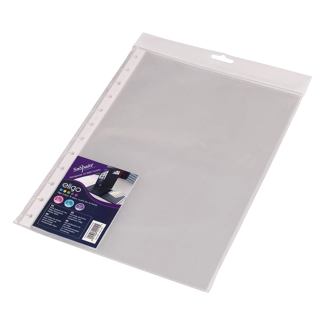 Snopake Eligo A4 Reorganiser Display Book Refill Pockets - Pack of 20 - Clear