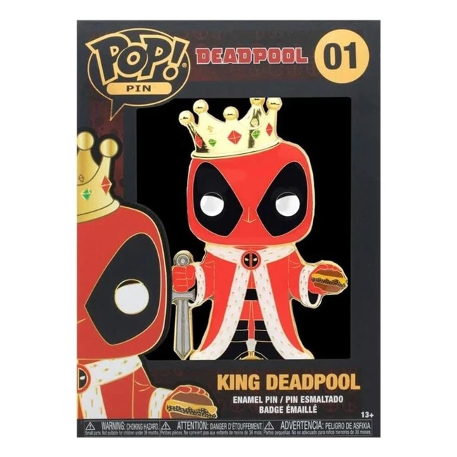 Loungefly Funko Pop Pin Deadpool King Deadpool - Broche Imperdible Coleccionable