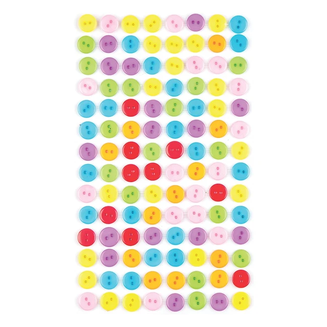 Lot de 112 boutons autocollants colors pour enfants - Baker Ross