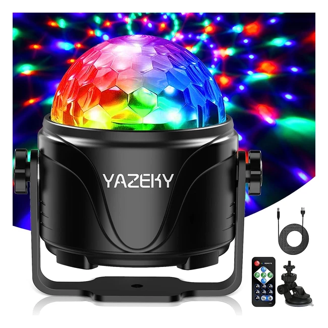 Yazeky Jeux de Lumire pour Soire Boule Disco USB 4m 360 Lumineuse Rotative D