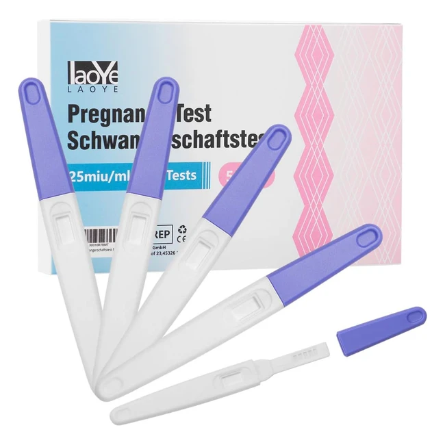 Test de Embarazo Laoye 5pcs - Alta Sensibilidad - Detección Temprana - Resultado Preciso