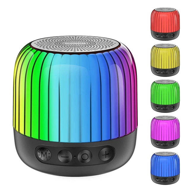 Haut-parleur Bluetooth avec Lumière - Layajia - 12h Autonomie - Meilleur Cadeau pour Enfants et Adolescents