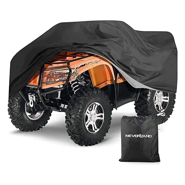 Cubierta ATV Neverland 190T - Protección contra Polvo, UV, Invierno - Negro XXXL