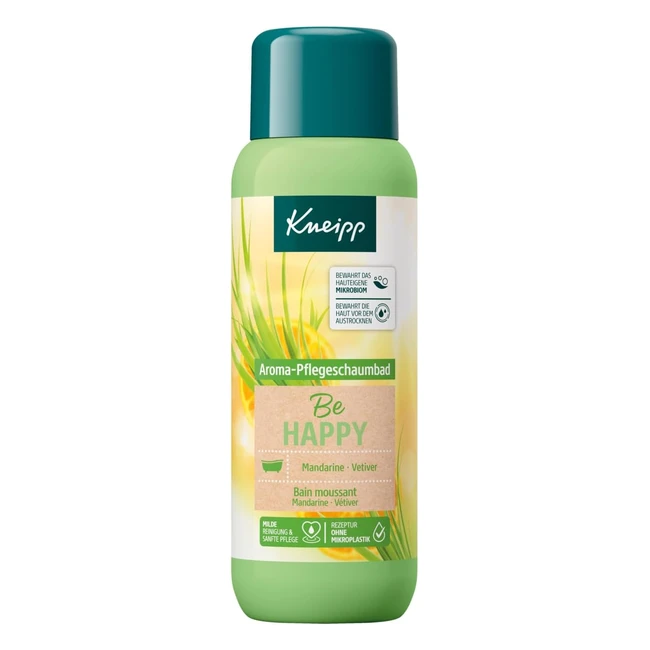 Kneipp Be Happy - Bagno Schiuma Aromatica 400ml - Mandarino e Vetiver