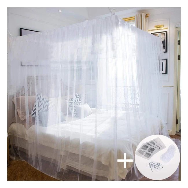 Moustiquaire de lit Faburo - Grand format - Protection contre les moustiques