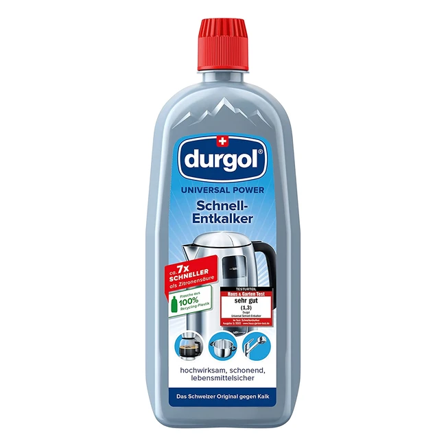 Durgol Universal Power - Decalcificante Rapido 750ml - Per Tutti gli Elettrodome
