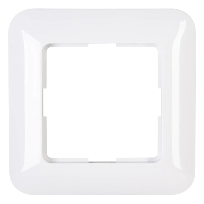Kopp 405002009 Cover Frame for 1 Socket - Classic Design Arctic White