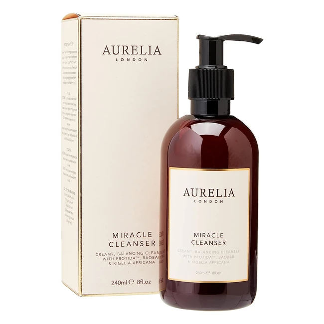 Miracle Facial Cleanser - Boost Hyaluronic Acid & Collagen - Aurelia London 240ml