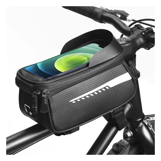 Bolsa Bicicleta Keifukuh - Regalos Hombre - Soporte Móvil - Accesorios Ciclista - Gadgets Útiles - Negro