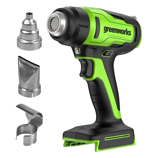 Greenworks G24HG Cordless Heat Gun - Fast Heatup in 9 Seconds - Ideal for DIY an