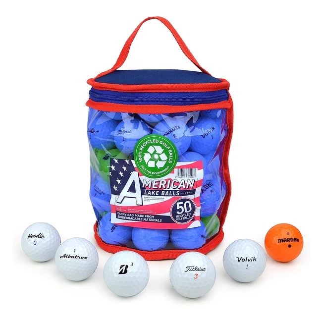Reusable Carry Bag Second Chance Lake Golf Balls - Select 25 36 50 or 100 Ba