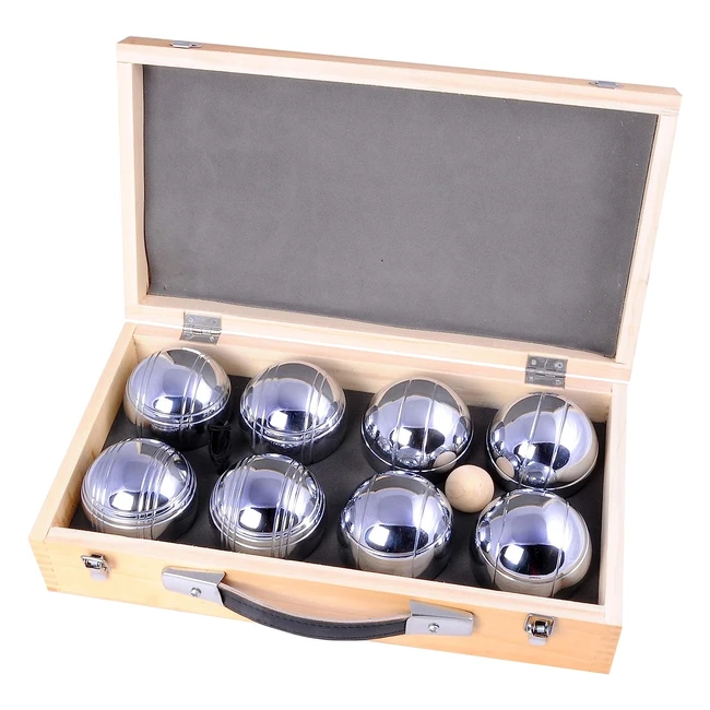 Jeu de 8 boules Engelhart dans coffret bois luxe - 010206