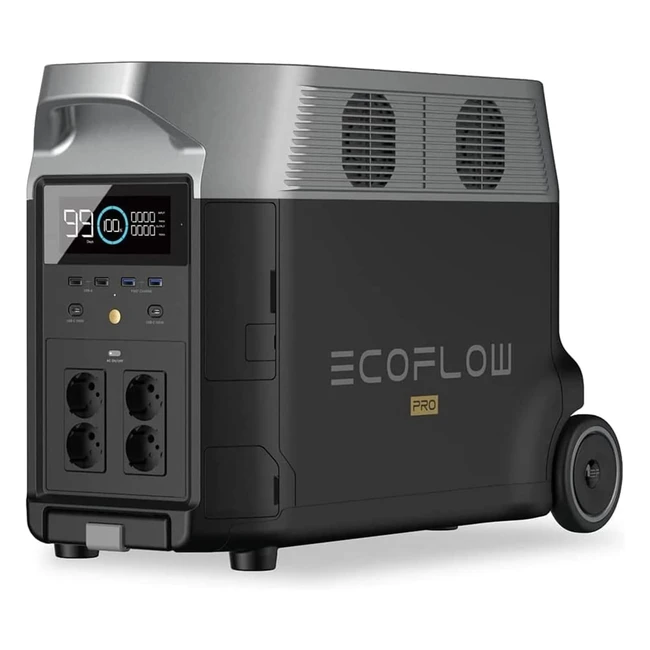 Générateur d'énergie portable EcoFlow Delta Pro - Batterie maison extensible 36kWh/25kWh - Sortie CA 3600W - Énergie solaire de secours