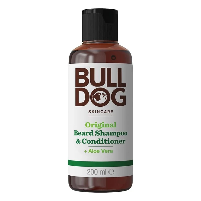 Bulldog Men's Skincare 2in1 Beard Shampoo & Conditioner - Soft, Fresh, Nourished - 200ml